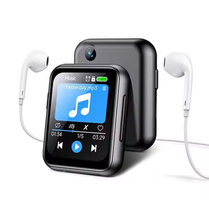 Lecteur MP3 intelligent de style montre connectée, écran tactile carré, lecteur MP4 avec caméra et haut-parleur intégré, idéal comme cadeau pour étudiant - Product Image 1