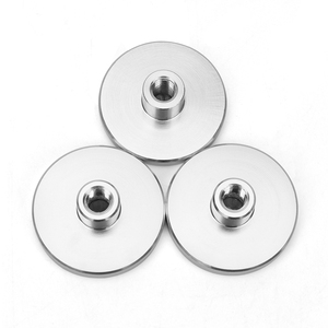 Stainless steel round base with convex internal thread, round anti-collision steel sleeve, cylindrical stepped nut <b>fastener</b> - Product Image 6