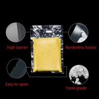 Sacs Doypack en plastique nylon transparent personnalisés avec poignée et emballage alimentaire sous vide scellé à 4 côtés pour instructions de 5kg 10kg de riz aux haricots