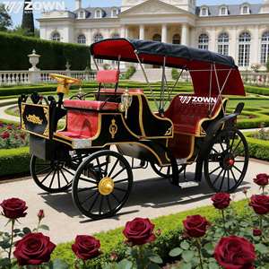 รถม้าไฟฟ้าสุดหรูสไตล์ราชวงศ์ 4 ที่นั่ง แบบดั้งเดิมย้อนยุค สำหรับการท่องเที่ยวชมวิวและงานแต่งงาน - Product Image 1
