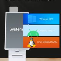 Estructura metálica Touchwo, quioscos de autoservicio, mesa de pedido, pantalla de menú Digital, pantalla táctil, máquina de autopedido