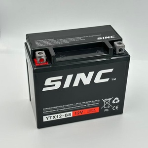 Batterie 12V 12Ah YTX12-BS pour Kawasaki Ninja <span class=keywords><strong>Suzuki</strong></span> GSXR Honda CBR, batterie de performance améliorée - Product Image 4