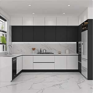 Muebles de Cocina Modernos, Diseño Simple, Gabinete de Cocina de Madera para Venta al por Mayor - Product Image 1