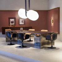 Console moderne de 126 pouces de long avec base sculpturale, finition grise pour salon, entrée, bureau et mobilier de maison