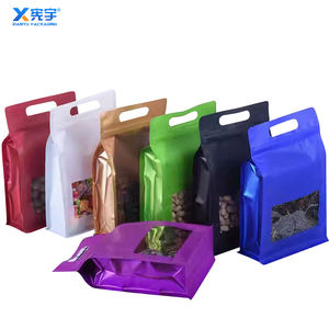 Sachet refermable auto-adhésif en PE à huit soudures, laminé Mylar, en aluminium thermoscellable avec fenêtre pour poudre de protéines de lactosérum – Vente en gros - Product Image 5