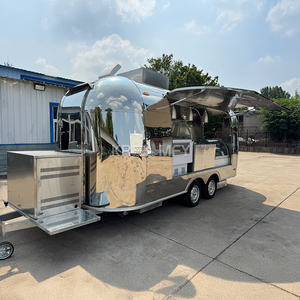 Stainless Steel Pizza Food Truck with Complete <b>Kitchen</b> Custom Branding and Professional Logo Design Food Trailer for Street - Product Image 4