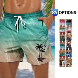 Custom Logo Men's Summer Quick Dry Beach Wear Swimming Shorts Swim Trunks for Men Board Swim Shorts for Swimming