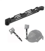 KAMPHO Bras de rallonge en aluminium, bras de support de montage en métal pour Gopro Hero, DJI, Insta360 Helmet Selfie Pole
