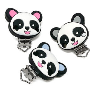 Clip para Chupetes de Silicona de Grado Alimenticio, Libre de BPA, Certificado EN71, 10 Colores, Diseño de Dibujos Animados, Cuentas para la Dentición del Bebé, Venta al Por Mayor - Product Image 4