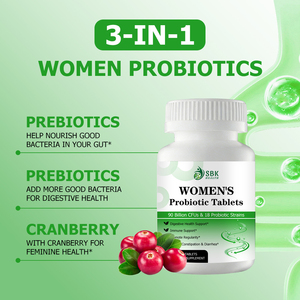 Tabletas Probióticas para Mujeres de Marca Privada, Enzimas Digestivas, Prebióticos, Arándano Rojo, Ayuda a Nutrir las Bacterias Buenas para la Digestión - Product Image 6