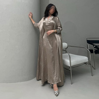 Robe Abaya Zifeng OEM de style arabe, ornée de strass étincelants et exquis