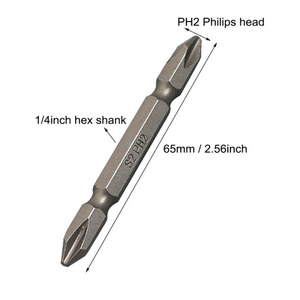 10Pcs Magnetic PH2 Cross Driver <strong>Bits</strong> Set 3.5 Inch Long Anti Slip 2in <strong>Bit</strong> (PH2 X 100MM) - Product Image 2