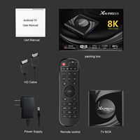 Decodificador de Video X88 4K, Versión Estadounidense, Quad Core, Android 13.0, WiFi 6, 4GB de RAM, 64GB de Almacenamiento, STB con Personalización