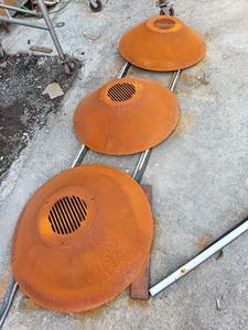 Rust Red Corten Steel Round Table Style Acero al carbono de alta calidad BBQ Fire Pit Garden <span class=keywords><strong>Barbacoa</strong></span> al aire libre Parrilla <span class=keywords><strong>Chimenea</strong></span> - Product Image 3