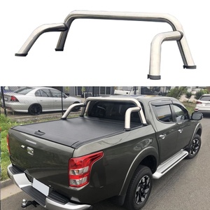Barra deportiva de acero inoxidable con logotipo personalizado para camioneta, barras enrollables de cama trasera para Toyota Tundra Tacoma Hilux Vigo REVO, precio de fábrica - Product Image 1