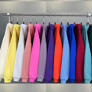 Nhà Sản Xuất Bán Buôn Trống Cắt Quá Khổ Hoodies Phụ Nữ Người Đàn Ông Hộp Phù Hợp Với Đường Phố Thời Trang Pháp Terry Sweatershirts Hoodies - Product Image 4
