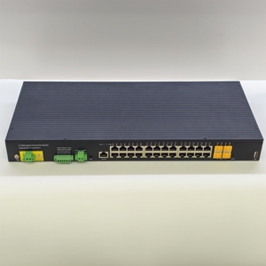 High Performance Gigabit Ethernet 24GE RJ45 4*10GE SFP+ Smart <b>Switch</b> L3 Managed Industrial <b>Switch</b> - Product Image 5