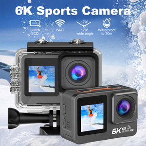 Caméra d'action sportive étanche à double écran tactile 6K30fps Anti-Shake pour les sports d'extérieur Télécommande étanche de 30m pour le cyclisme et la bicyclette - Product Image 4