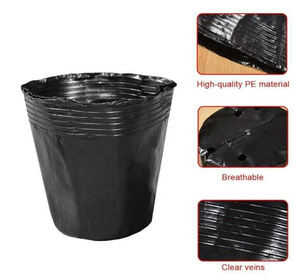 Macetas Desechables de Plástico PE de Alta Densidad, Negras, Suaves y Económicas para Cultivo de Plantas y Flores en Viveros - Product Image 5