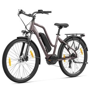 MA2 Touroll ขนาด27.5นิ้ว250W 13Ah 36V จักรยานไฟฟ้ามอเตอร์ขนาดกลางสีน้ำตาลเข้ม - Product Image 4