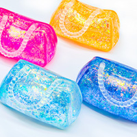 Sac à main scintillant tendance, jouet sensoriel anti-stress en TPR à rebond lent, balle à presser anti-anxiété en forme de sucre de malt