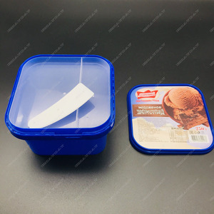 Bán Buôn <span class=keywords><strong>Custom</strong></span> Logo In Tái Chế Bao Bì Bánh Hộp <span class=keywords><strong>Ice</strong></span> <span class=keywords><strong>Cream</strong></span> Nhựa Container Với Nắp Đậy Và Thìa - Product Image 5