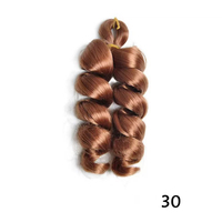 Queue de cheval synthétique ondulée de 12 pouces, douce, de haute qualité, style africain, avec extensions tressées bouclées à la française, vente en gros