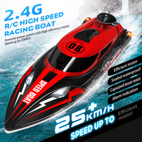 Usine 25 km/h HJ808 alarme de puissance inférieure télécommande jouets garçons RC jouet haute Yacht électrique petit bateau de vitesse