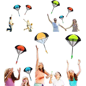 Juguetes voladores para niños, juego de buceo en el cielo al aire libre con herramienta de lanzamiento manual, paracaídas educativo colorido con figura de soldado para niños - Product Image 6