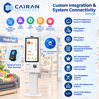 Machine de Caisse Automatique Intégrale Cairan pour Supermarché, Magasin de Vêtements, Paiement Mobile NFC et Code QR, Comptoir de Caisse