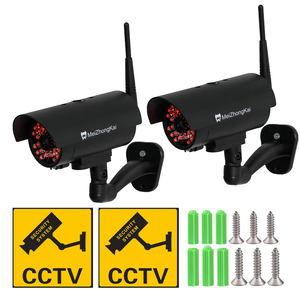 Giả máy ảnh mô phỏng máy ảnh trong nhà/ngoài trời giả giám sát video CCTV <span class=keywords><strong>Camera</strong></span> giám sát an ninh với Red <span class=keywords><strong>Led</strong></span> Lights - Product Image 5