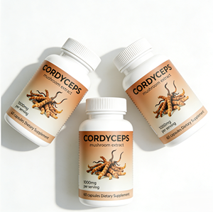 OEM ODM Fabriek Privélabel <span class=keywords><strong>Cordyceps</strong></span> Militaris Sinensis Extract 60 capsules <span class=keywords><strong>Cordyceps</strong></span> Paddenstoel Capsules Mannen Supplementen - Product Image 2
