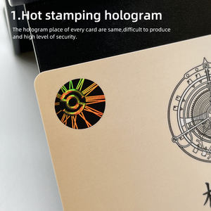 Carte de certificat d'authenticité de haute sécurité personnalisée pour les bijoux, les montres, les cartes de garantie VIP en PVC, impression - Product Image 3