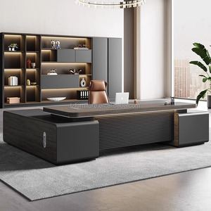 Modern <b>Office</b> Furniture Wooden <b>Office</b> <b>Table</b> Design Executive Desks Boss Luxury L Shaped Manager CEO <b>Office</b> Desk - Product Image 5