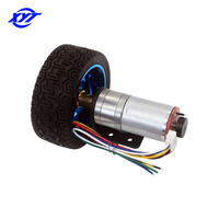 XYT JGA25-370 encodeur 25mm 6v 12v 24v Robot voiture 13 pièces Kit ensemble 65mm pneu roue moteur à engrenages cc avec encodeur pour châssis de voiture intelligente