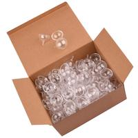 Étui porte-chocolat transparent 100 pièces chocolat truffe emballage tasse en plastique rond boîte à bonbons boule de chocolat en plastique