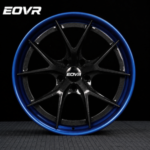 Rines Forjados EVOR Personalizados de 22, 24 y 26 Pulgadas, Color Azul, 5x120, 5x130, 6x139.7, Centro Negro, para Autos de Pasajeros <span class=keywords><strong>BMW</strong></span> - Product Image 1