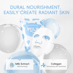 Masque en tissu hydratant soyeux au lait LAIKOU au collagène pour une peau plus repulpée – Produits de soin hydratants sans FWA – Masque de soin du visage - Product Image 5