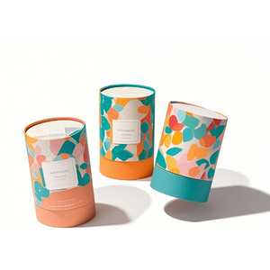 Envase de Cartón Redondo con Logotipo Personalizado, Tubo de Papel Redondo para Velas con Espuma - Product Image 6