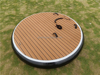 Planche de surf gonflable rond, dispositif aquatique de réveil, point de goutte
