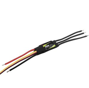 Contrôleur de vitesse sans balais programmable 20A Slim ESC SBEC G2 2-4S Lipo avec BEC 6V/3A XT60 pour avions RC, ailes fixes et drones FPV - Product Image 5
