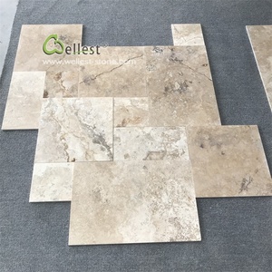 Mô Hình Pháp <span class=keywords><strong>Travertine</strong></span> Gạch Lát Sàn Với Bề Mặt Chải - Product Image 2