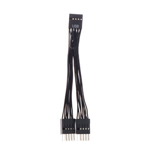 Cable de Extensión USB para Placa Base, 9 Pines, 1 Hembra a 2 Machos, Divisor en Y, en Existencia - Product Image 3