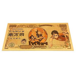 2026 Meilleures Ventes JP Volleyball Lycée 8 Designs Billet de Banque Plaqué Or 24K pour Collection - Product Image 3