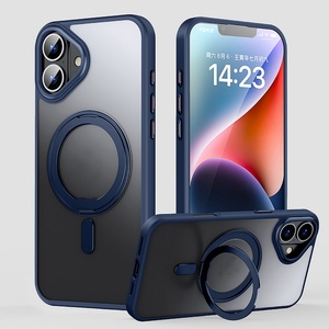 เคสโทรศัพท์แม่เหล็กฝ้าสำหรับ iPhone 16 PRO MAX เคสสำหรับ iPhone 17 15 14 13 PRO MAX เคสโทรศัพท์มือถือที่มีขายึดแบบหมุนได้ - Product Image 2