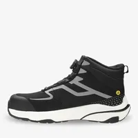  Chaussures de sécurité à tige mi-haute Quick Twist avec embout en fibre de carbone, anti-perforation, semelle extérieure en caoutchouc ETPU NBR, semelle intérieure antibactérienne