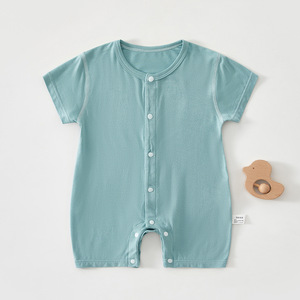 Tutina per Neonati in Cotone Morbido e Traspirante di Alta Qualità, Leggera a Maniche Corte per l'Estate, Body Personalizzabile con Logo per un Sonno Confortevole - Product Image 6