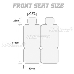 Housses de siège auto 5 places, coussins de siège, protection en cuir PU, housse de siège auto complète, ajustement universel, accessoires intérieurs - Product Image 6