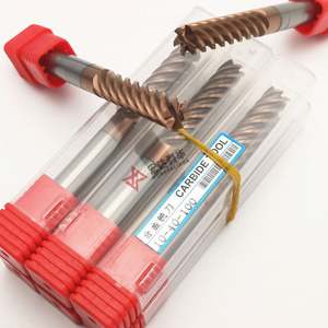 Fraise à queue en carbure de tungstène HRC45 à 4 et 6 dents avec revêtement TiN et queue droite pour usinage CNC - Product Image 3