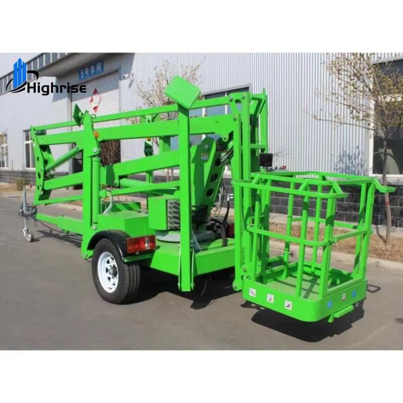 10m 12m 14m 16m 20m Electric diesel engine truck mounted towable boom lift articulated aerial man lift work platform